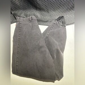 Vintage Gitano Black/Gray High Waist Stirrup Jeans size 16 Short